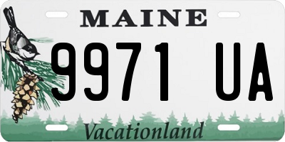 ME license plate 9971UA