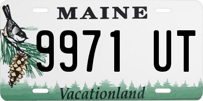 ME license plate 9971UT