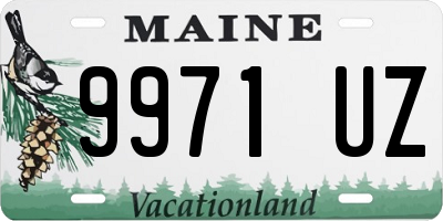 ME license plate 9971UZ