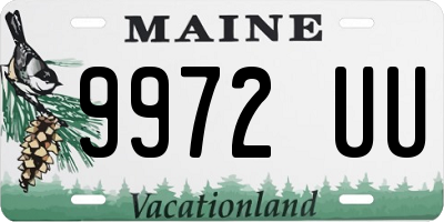 ME license plate 9972UU