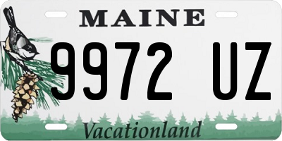 ME license plate 9972UZ