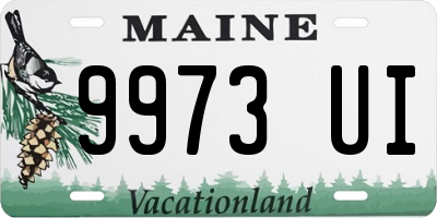 ME license plate 9973UI
