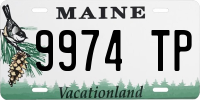 ME license plate 9974TP