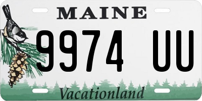 ME license plate 9974UU