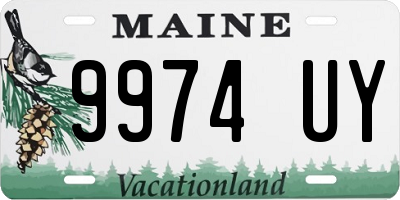 ME license plate 9974UY