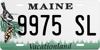 ME license plate 9975SL