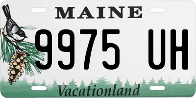 ME license plate 9975UH