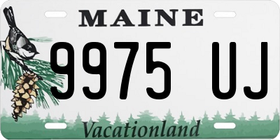 ME license plate 9975UJ