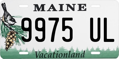 ME license plate 9975UL