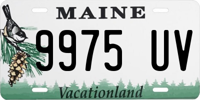 ME license plate 9975UV