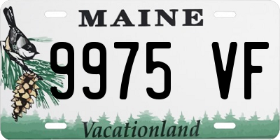 ME license plate 9975VF