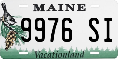 ME license plate 9976SI