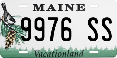 ME license plate 9976SS