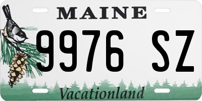 ME license plate 9976SZ