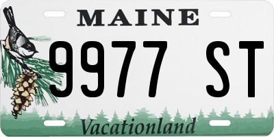 ME license plate 9977ST