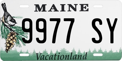 ME license plate 9977SY