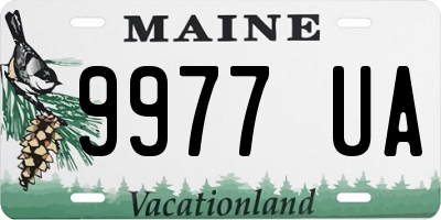 ME license plate 9977UA