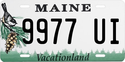 ME license plate 9977UI