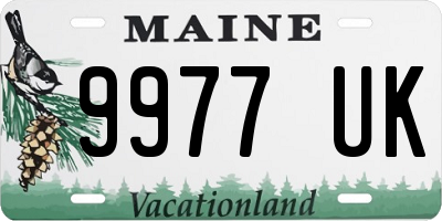 ME license plate 9977UK