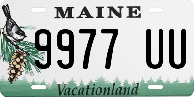 ME license plate 9977UU