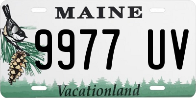 ME license plate 9977UV