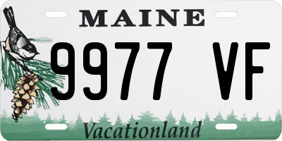 ME license plate 9977VF