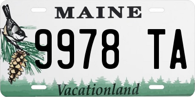 ME license plate 9978TA