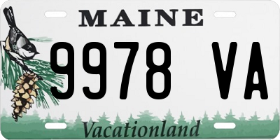 ME license plate 9978VA