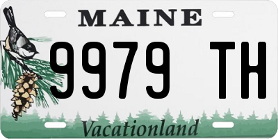ME license plate 9979TH