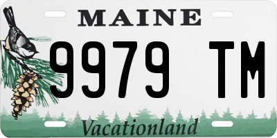 ME license plate 9979TM