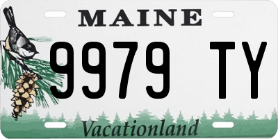 ME license plate 9979TY