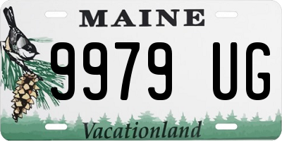 ME license plate 9979UG