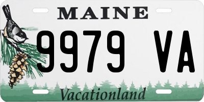 ME license plate 9979VA