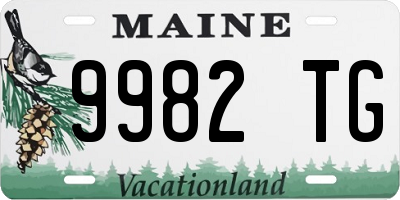 ME license plate 9982TG