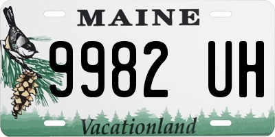 ME license plate 9982UH