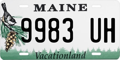 ME license plate 9983UH