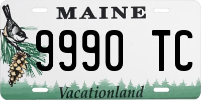 ME license plate 9990TC