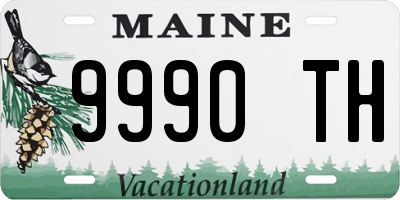 ME license plate 9990TH