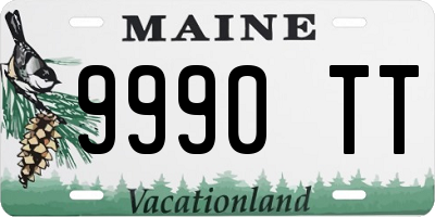 ME license plate 9990TT