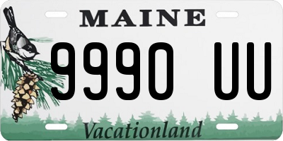 ME license plate 9990UU