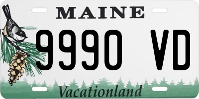 ME license plate 9990VD