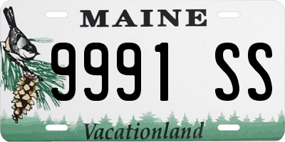 ME license plate 9991SS
