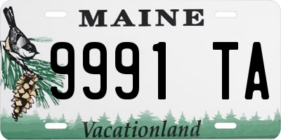 ME license plate 9991TA