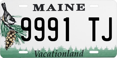 ME license plate 9991TJ