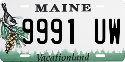 ME license plate 9991UW