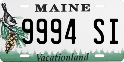 ME license plate 9994SI