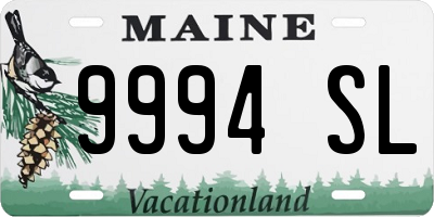 ME license plate 9994SL