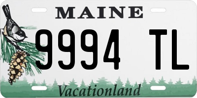 ME license plate 9994TL