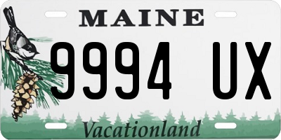 ME license plate 9994UX