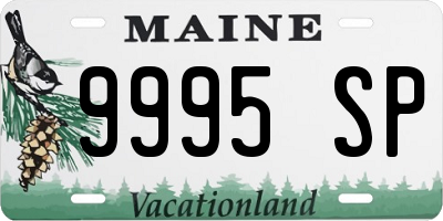 ME license plate 9995SP